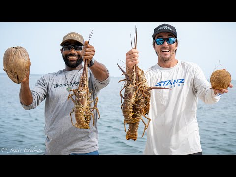 Jamaican Mike's Lobster Coconut Rundown! Catch/Clean/Cook