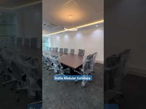 L shape 2 stylish wooden office workstation