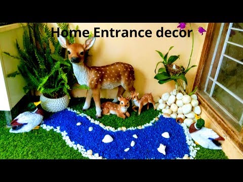 Home Entrance make over(Jungle theme)||Unique home decoration ideas Video