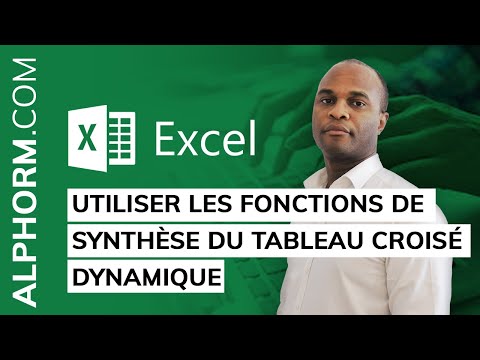 Utiliser les fonctions de synthèse du Tableau Croisé Dynamique sous Excel