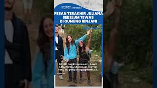 Pesan Terakhir Juliana Marins, Pendaki Brasil yang Tewas di Rinjani Terkuak, Disampaikan ke Ibu