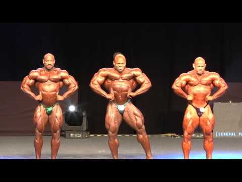 Kai Greene, Dexter Jackson, Branch Warren - 5th Callout - Final - IFBB Pro - EVL Prague 2013