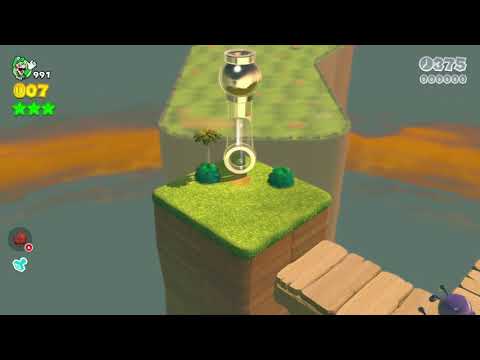 Super Mario 3D World (Switch) 5-4 Itemless Speedrun - Time: 60 (Former WR)