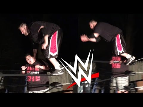 WWE MOVES TO FRIENDS! GRIM GOES OFF THE TOP ROPE TWICE!
