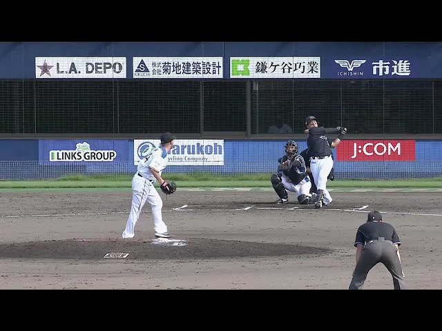 【ファーム】ここまで3打数3安打4打点の大暴れ!! マリーンズ・山本大斗 この試合2本目となる4号2ランホームラン!! 2021/9/15 F-M(ファーム)