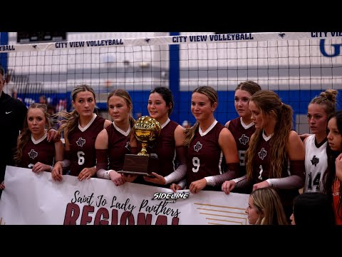 Saint Jo Lady Panthers Volleyball | 1A Texas Volleyball | Takes down #1 in State Woodson Cowgirls
