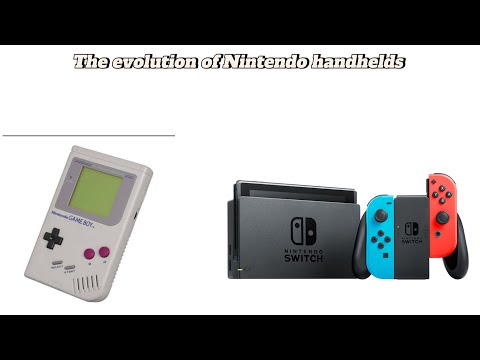 The evolution of Nintendo handhelds. 1980-2017