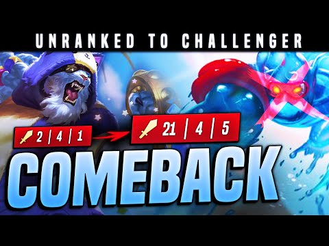 RENGAR VS ZAC COMEBACK | Dopamine UNRANKED to CHALLENGER