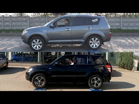 SLIP TEST - Mitsubishi Outlander II AWC vs Suzuki Grand Vitara - @4x4.tests.on.rollers