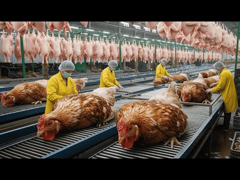 How Poultry Farms Produce Billions Of Eggs And Meat – Inside A Modern Chicken Farm