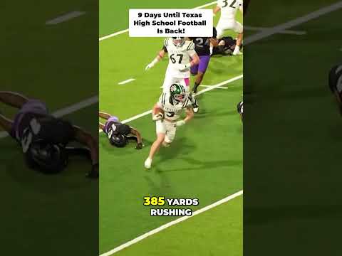 Posting 1 play every day until Texas High School Football is back! 9 Days left!