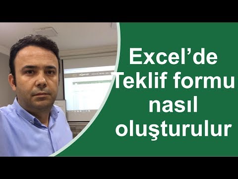 , title : 'Excel teklif formu hazırlama - 199.video | Ömer BAĞCI'