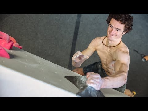 Training day of Adam Ondra