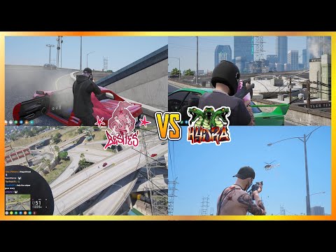 Besties vs Hydra On Olympic Freeway (Multi POVs) | NoPixel 4.0 GTA RP
