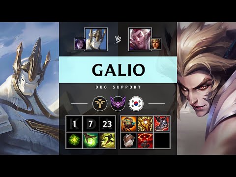 Galio Support vs Rakan - KR Master Patch 25.17