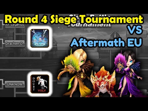 Siege Tournament, Round 4 - New OP Defense?!!, Doubt Vs Aftermath EU- Summoners War