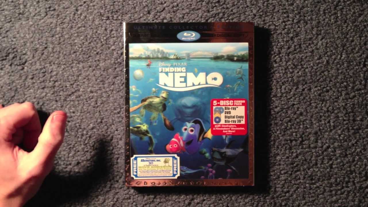 Unboxing Finding Nemo Blu-Ray 3D/Blu-Ray/DVD/Digital Copy