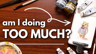 my life as a full-time artist + cozy sketchbook session