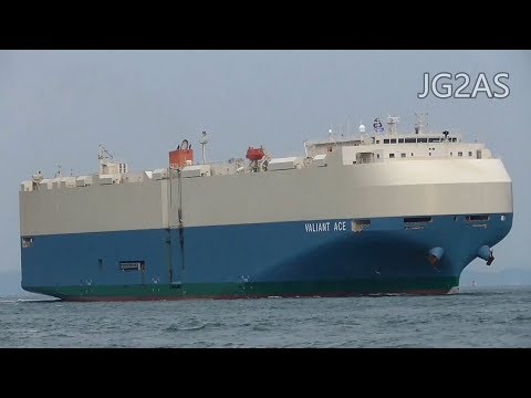 Shipspotting Japan - MV VALIANT ACE 自動車船 Vehicles carrier MOL 2018SEP