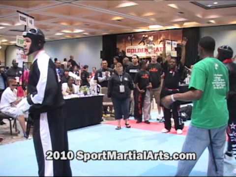 Brandon Bertsch v Jamal Albini - Men's team sparring - 2010 Golden Gate Int'ls