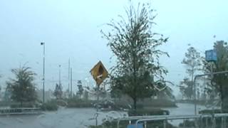 preview picture of video 'TROPICAL STORM DEBBIE DRIVING AROUND HUDSON FLORIDA PASCO COUNTY PART 1'