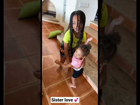 Sister Love, Cali and her little sister Kirah 💕 #shorts | FamousTubeFamily