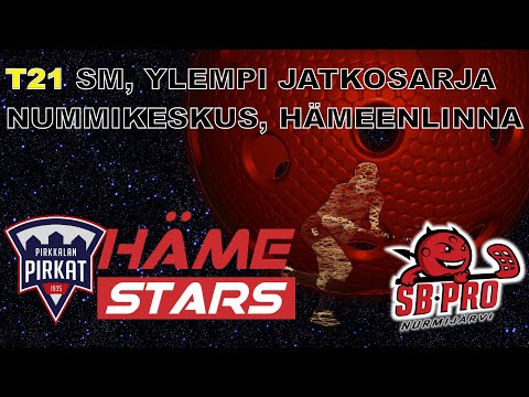 T21, SM ylempi jatkosarja. Pirkat/Häme Stars - SB-Pro Nummikeskus, Hämeenlinna 11.11.2021