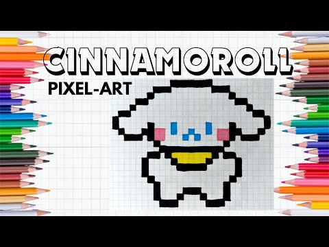 Pixel Art Tutorial: Drawing CINNAMOROLL Step By Step