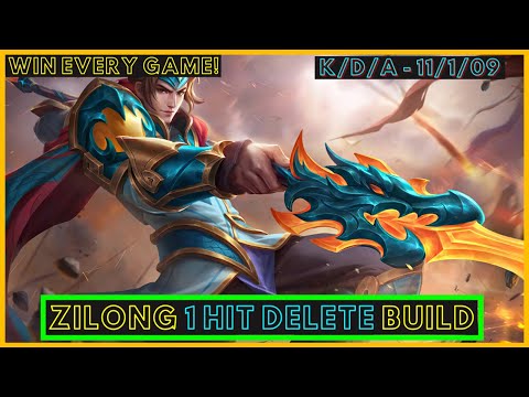 ZILONG 1 HIT DELETE BUILD 2021 | ZILONG GAMEPLAY | ZILONG BEST BUILD AND EMBLEM 2021