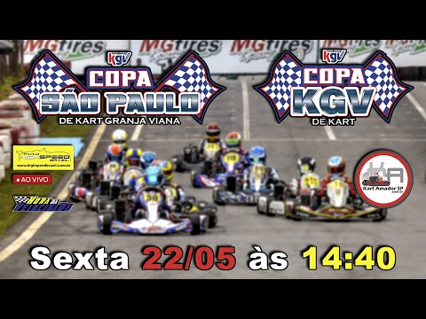 COPA SÃO PAULO DE KART 3ª ETAPA + COPA KGV 2ª ETAPA | Ao Vivo
