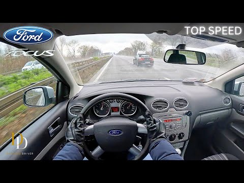 2010 Ford Focus MK2 [1.6 100HP] On German Autobahn Top Speed with Manual Gear (4K) POV 2023