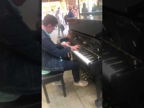 Elton Johns Piano at St Pancras Station played by Joe Tully age 14.