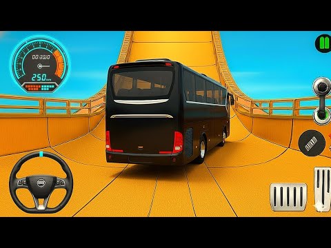 Mega Ramp Bus Stunt Racing 3D - Sky Racing Bus Game Impossible Bus Stunt Racing - Gameplay Epi 75