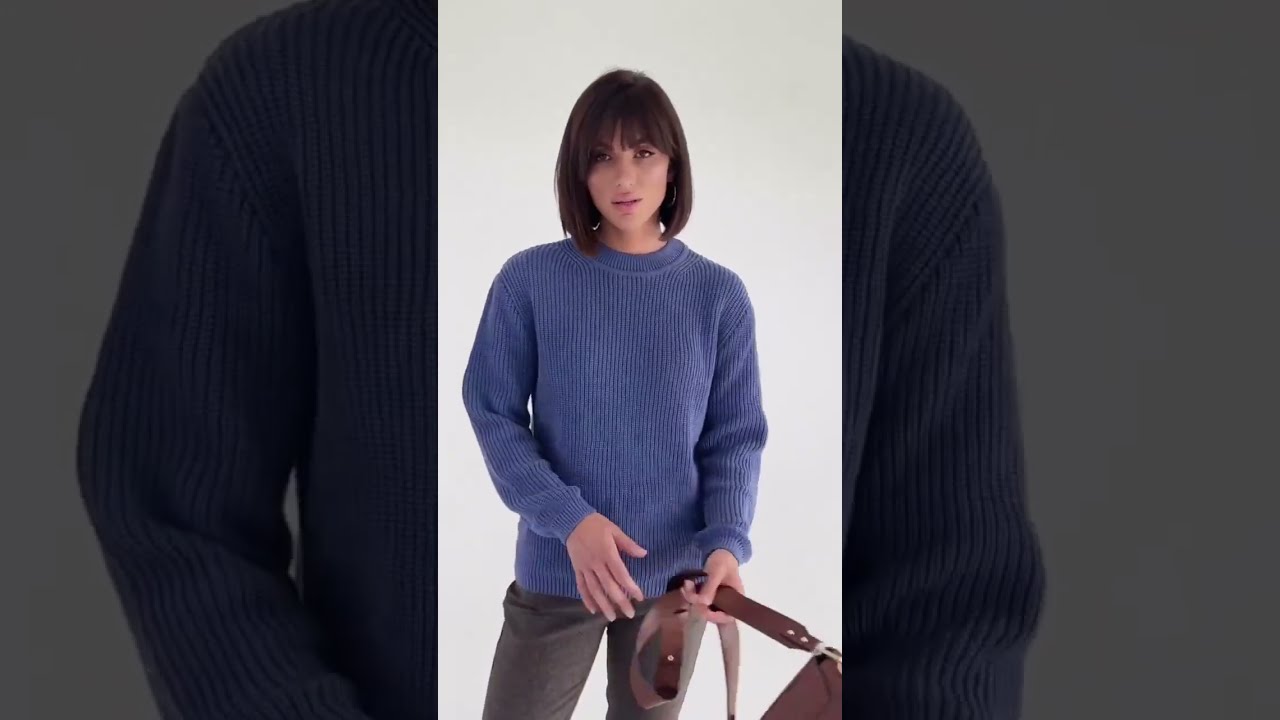 Loose Knit Sweater Blue