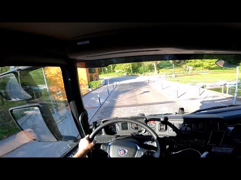 PoV Driving Scania P410 Car Carrier - TDOC 17-05-2021 Virum-Ballerup