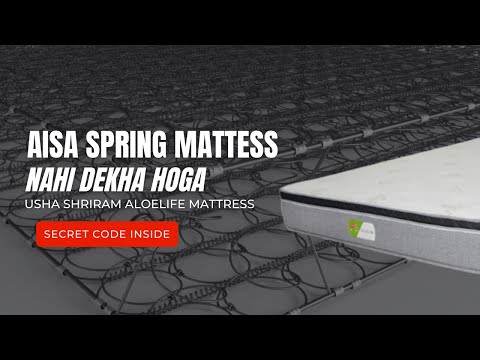 Aloelife Pocket Spring Mattress With Aloe Vera Fabric - Usha Shriram Mattress