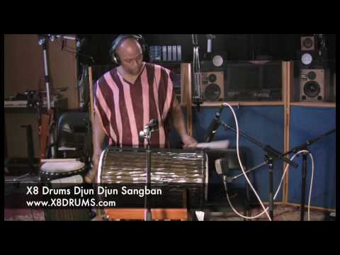 X8 Drums Djun Djun Sangban Dundun Demonstration by Dion Rivers