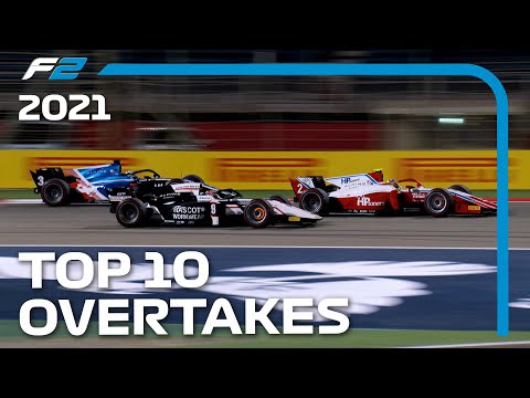 Top 10 Overtakes Of The 2021 F2 Season!