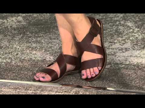 Fly London Leather Adjustable Multi-strap Sandals - Bian on QVC