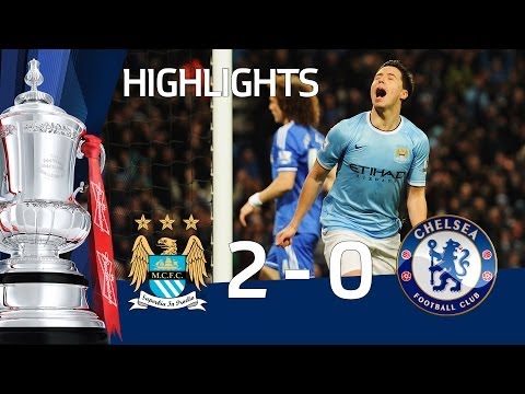 Manchester City vs Chelsea 2-0, Jovetic and Nasri - FA Cup 5th Round goals & highlights