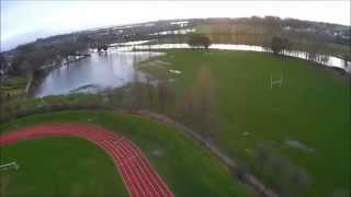 preview picture of video 'Aerial views of River Annan at High Flood Tide.'