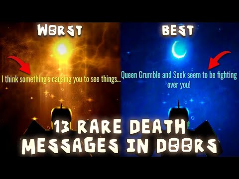 Getting 13 Rare Death Messages in Doors | 13 Rare Death Messages in Doors | Doors Garden Subfloor