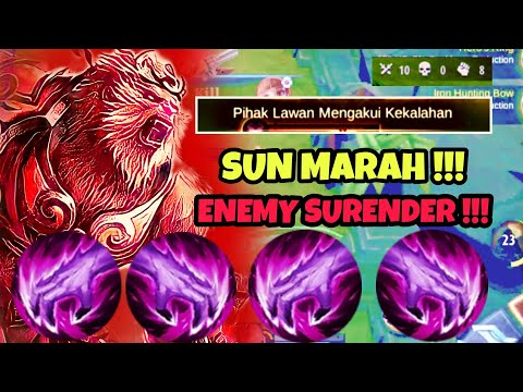 SUN HYPER CARRY BIKIN MUSUH SURENDER | SUN HYPER CARRY BUILD TERSAKIT 2022 MLBB
