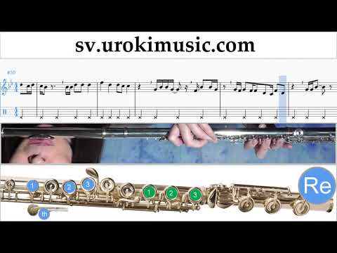 Lär Dig Spela Flöjt Major Lazer & DJ Snake - Lean On Tabs Nybörjare Del 2 um-i492