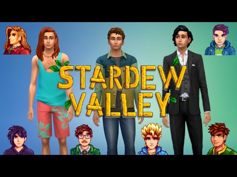 I made the Stardew Valley Bachelors in the Sims 4!