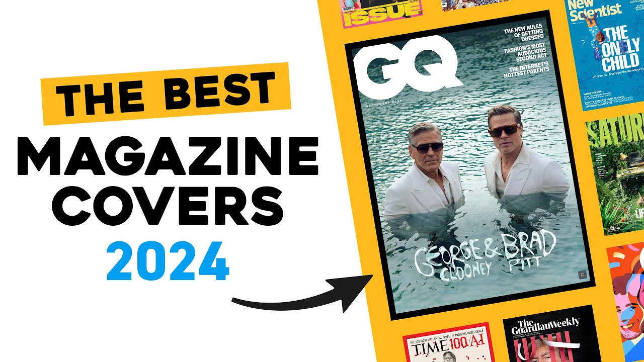 20 Best Magazine Covers of 2024 - Learn Graphic Design layout techniques #yesimadesigner