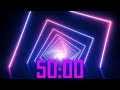 50 minute timer with electronic music.