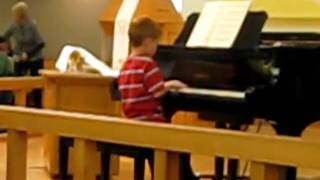 Kellan Playing Prelude at Church