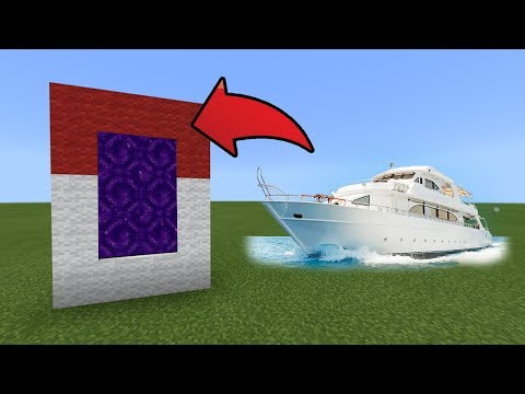 Flax - How To Make a Portal to the Boat Dimension in MCPE (Minecraft PE)