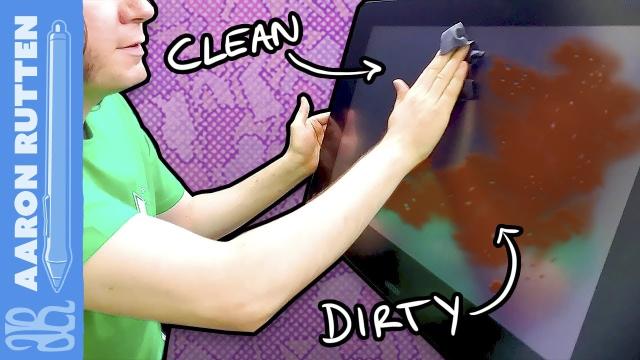 How to Safely CLEAN Your Drawing Tablet - YouTube